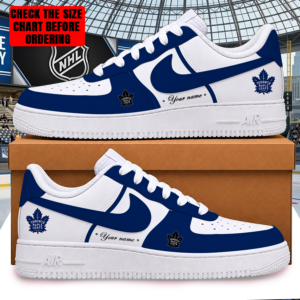 Limited Edition – Customized NHL Toronto Maple Leafs Af1 Shoes