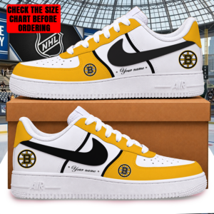 Limited Edition – Customized NHL Boston Bruins Af1 Shoes