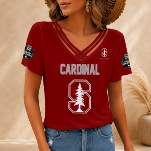 Limited Edition – Customized NCAA Stanford Cardinal V-Neck Shirt