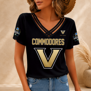 Limited Edition – Customized NCAA Vanderbilt Commodores V-Neck Shirt