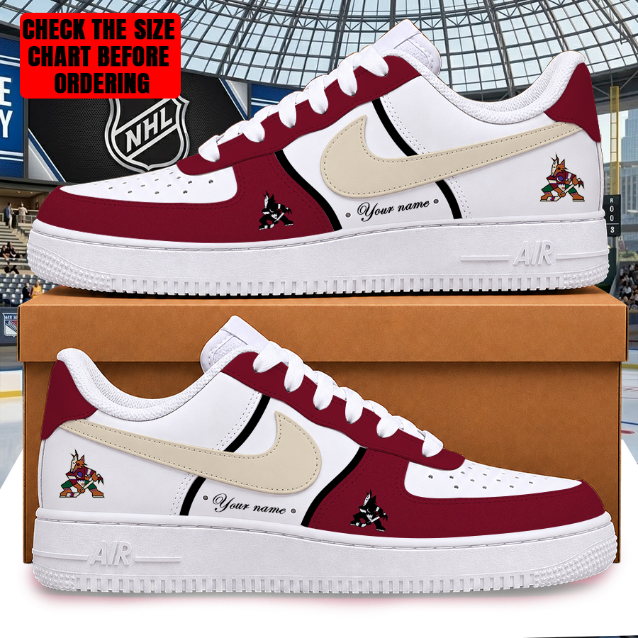 Limited Edition – Customized NHL Arizona Coyotes Af1 Shoes