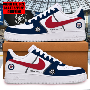 Limited Edition – Customized NHL Winnipeg Jets Af1 Shoes