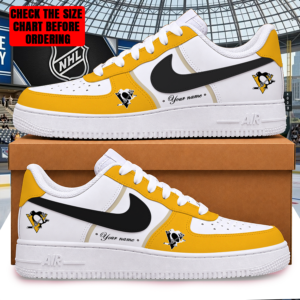 Limited Edition – Customized NHL Pittsburgh Penguins Af1 Shoes