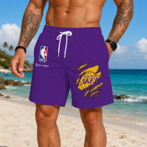 Limited Edition – Customized NBA Los Angeles Lakers Short Pants