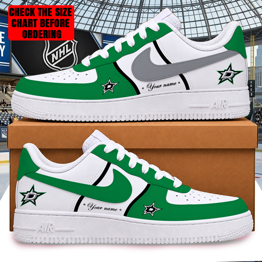 Limited Edition – Customized NHL Dallas Stars Af1 Shoes