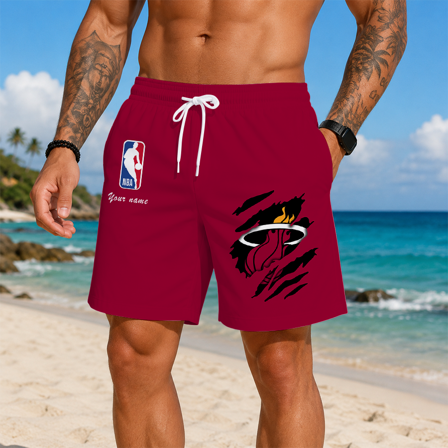 Limited Edition – Customized NBA Miami Heat Short Pants