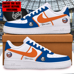 Limited Edition – Customized NHL New York Islanders Af1 Shoes