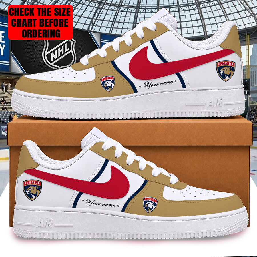 Limited Edition – Customized NHL Florida Panthers Af1 Shoes