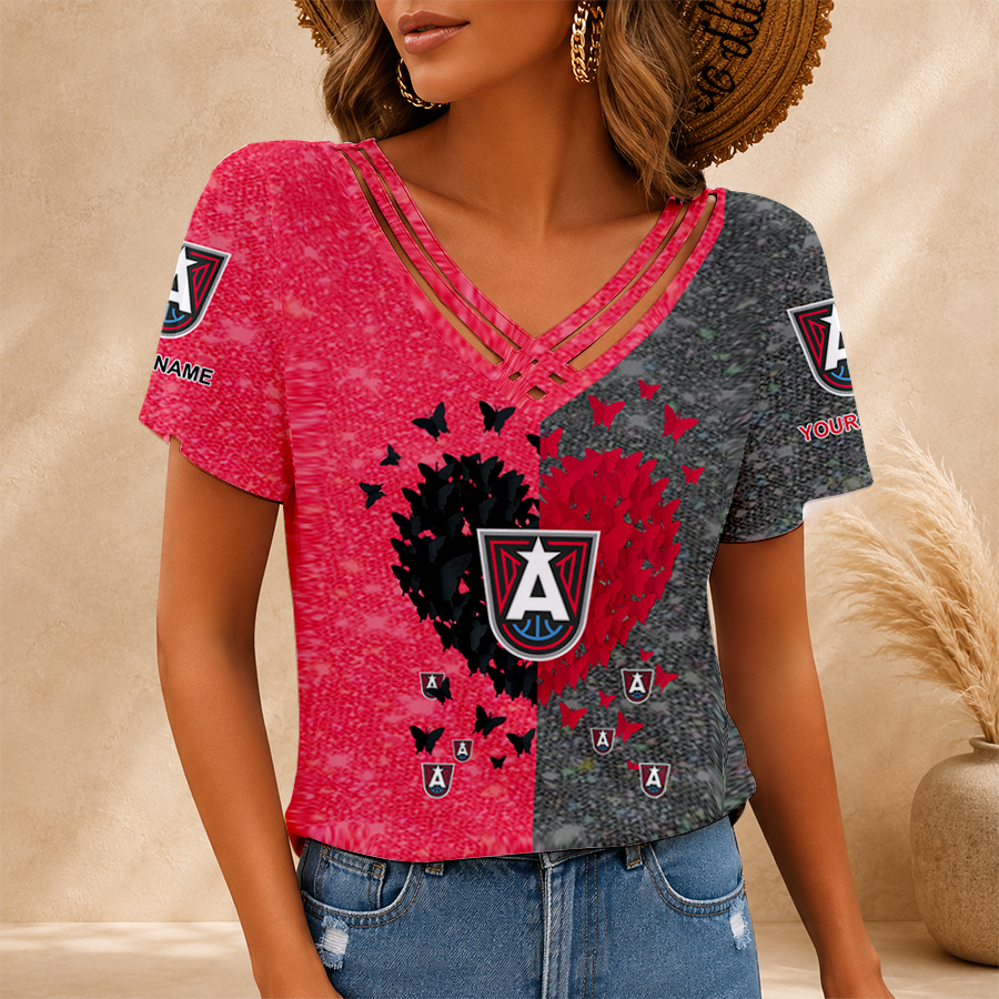 Limited Edition – Customized WNBA Atlanta Dream V-Neck Shirt