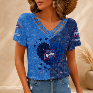Limited Edition – Customized WNBA Detroit Shock V-Neck Shirt