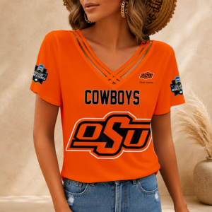 Limited Edition – Customized NCAA Oklahoma State Cowboys V-Neck Shirt