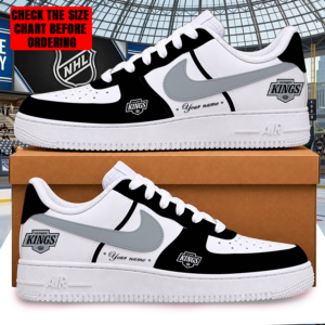 Limited Edition – Customized NHL Los Angeles Kings Af1 Shoes