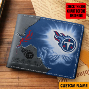 Limited Edition – Customized NFL Tennessee Titans Leather Wallet