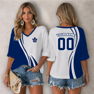 Limited Edition – Customized NHL Toronto Maple Leafs Women’s Heart V-Neck Long Sleeve Shirt