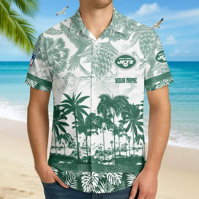 Limited Edition – Customized NFL Nyj New York Jets Unisex Hawaiian Shirt - Image 2