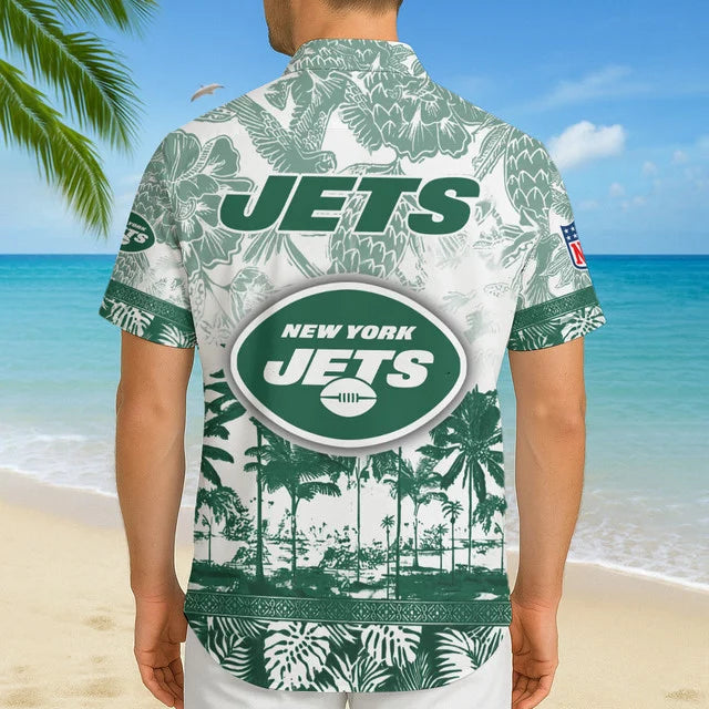 Limited Edition – Customized NFL Nyj New York Jets Unisex Hawaiian Shirt - Image 3