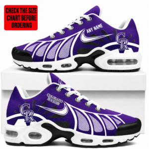 Limited Edition – Customized MLB Colorado Rockies Air Max Plus Sneakers