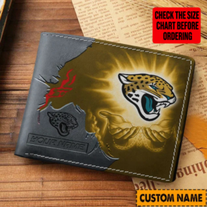 Limited Edition – Customized NFL Jacksonville Jaguars Leather Wallet