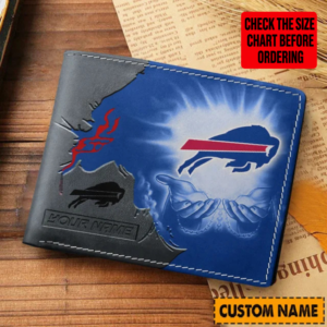 Limited Edition – Customized NFL Buffalo Bills Leather Wallet
