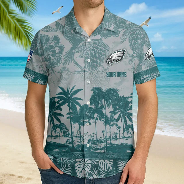 Limited Edition – Customized NFL Philadelphia Eagles Unisex Hawaiian Shirt - Image 2
