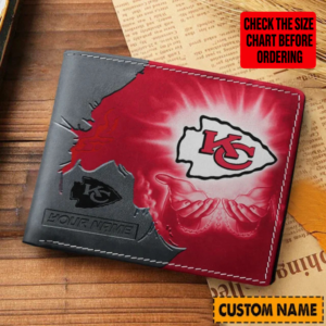Limited Edition – Customized NFL Kansas City Chiefs Leather Wallet