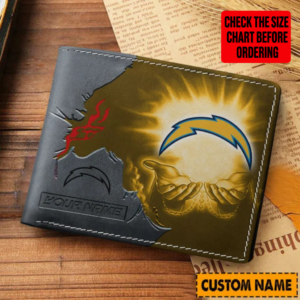 Limited Edition – Customized NFL Los Angeles Chargers Leather Wallet