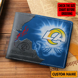 Limited Edition – Customized NFL Los Angeles Rams Leather Wallet