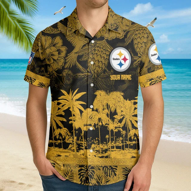 Limited Edition – Customized NFL Pittsburgh Steelers Unisex Hawaiian Shirt - Image 2