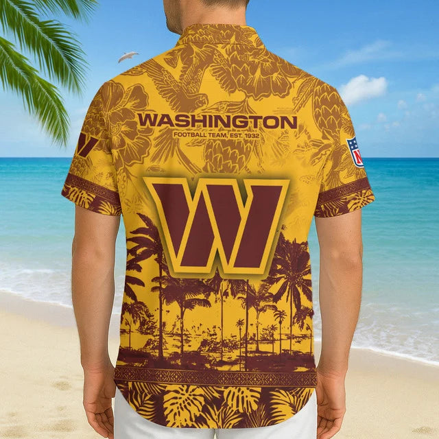 Limited Edition – Customized NFL Washington Commanders Unisex Hawaiian Shirt - Image 3