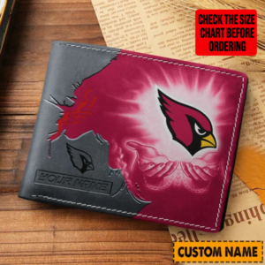 Limited Edition – Customized NFL Arizona Cardinals Leather Wallet