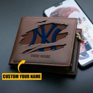Limited Edition – Customized MLB New York Yankees Leather Wallet