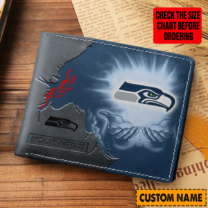 Limited Edition – Customized NFL Seattle Seahawks Leather Wallet