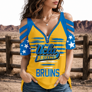Limited Edition – Customized NCAA Ucla Bruins Strappy Cold-Shoulder Top
