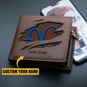 Limited Edition – Customized MLB Kansas City Royals Leather Wallet