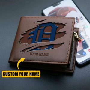 Limited Edition – Customized MLB Detroit Tigers Leather Wallet
