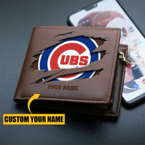 Limited Edition – Customized MLB Chicago Cubs Leather Wallet