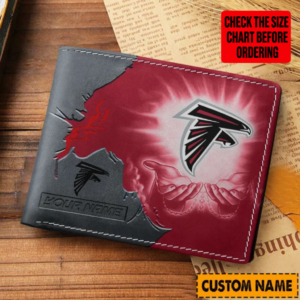 Limited Edition – Customized NFL Atlanta Falcons Leather Wallet