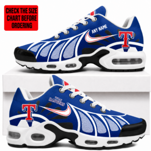 Limited Edition – Customized MLB Texas Rangers Air Max Plus Sneakers