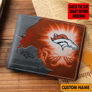 Limited Edition – Customized NFL Denver Broncos Leather Wallet