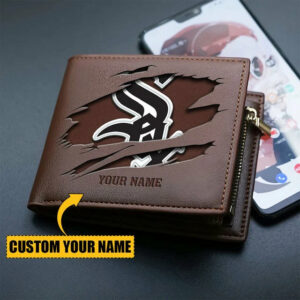 Limited Edition – Customized MLB Chicago White Sox Leather Wallet