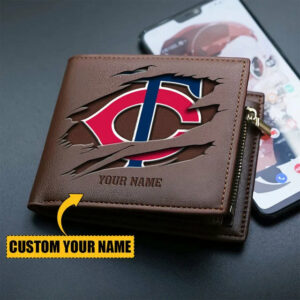 Limited Edition – Customized MLB Minnesota Twins Leather Wallet