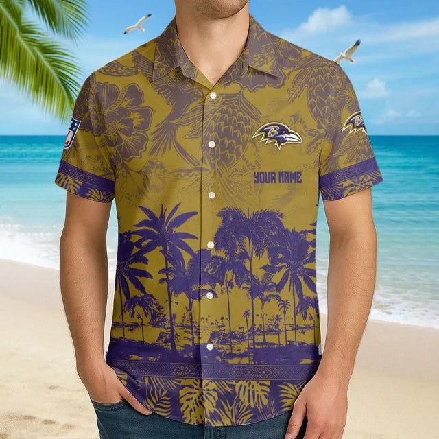 Limited Edition – Customized NFL Baltimore Ravens Unisex Hawaiian Shirt - Image 2
