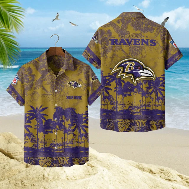 Limited Edition – Customized NFL Baltimore Ravens Unisex Hawaiian Shirt