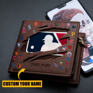 Limited Edition – Customized MLB All Teams Leather Wallet