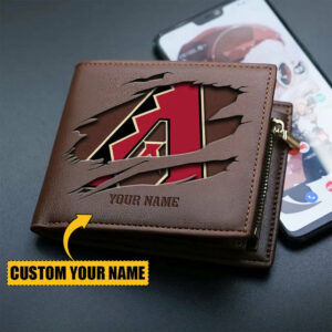 Limited Edition – Customized MLB Arizona Diamondbacks Leather Wallet