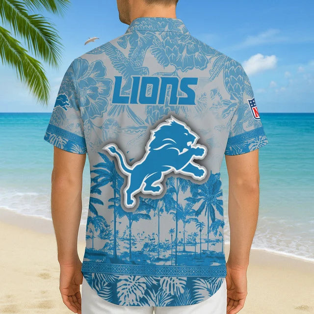 Limited Edition – Customized NFL Detroit Lions Unisex Hawaiian Shirt - Image 3