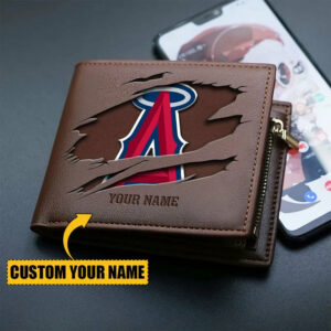 Limited Edition – Customized MLB Los Angeles Angels Leather Wallet