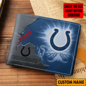 Limited Edition – Customized NFL Indianapolis Colts Leather Wallet