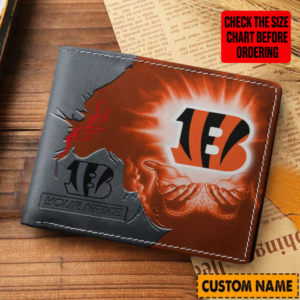 Limited Edition – Customized NFL Cincinnati Bengals Leather Wallet
