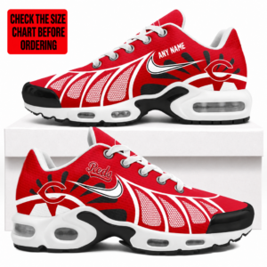 Limited Edition – Customized MLB Cincinnati Reds Air Max Plus Sneakers
